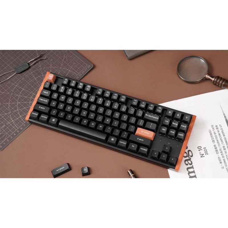 Keychron K8 HE K8H-F1 Special Wood Edition Wireless Magnetic Hall Effect RGB Keyboard 80% US (Boxed)
