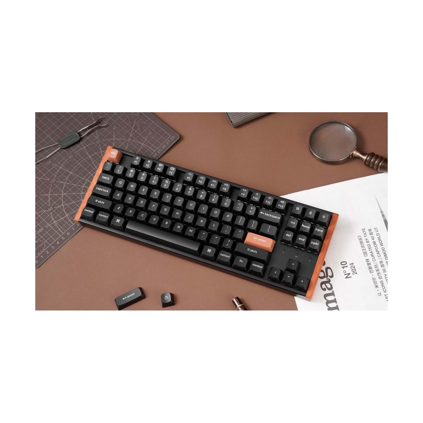 Keychron K8 HE K8H-F1 Special Wood Edition Wireless Magnetic Hall Effect RGB Keyboard 80% US (Boxed)