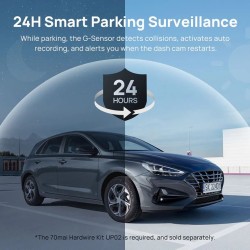 70mai Dash Cam - A200 - Dash Cam with Screen - 1080P 60FPS 130FOV 500mAh Car Camera — Buy in Cyprus with Fast Delivery