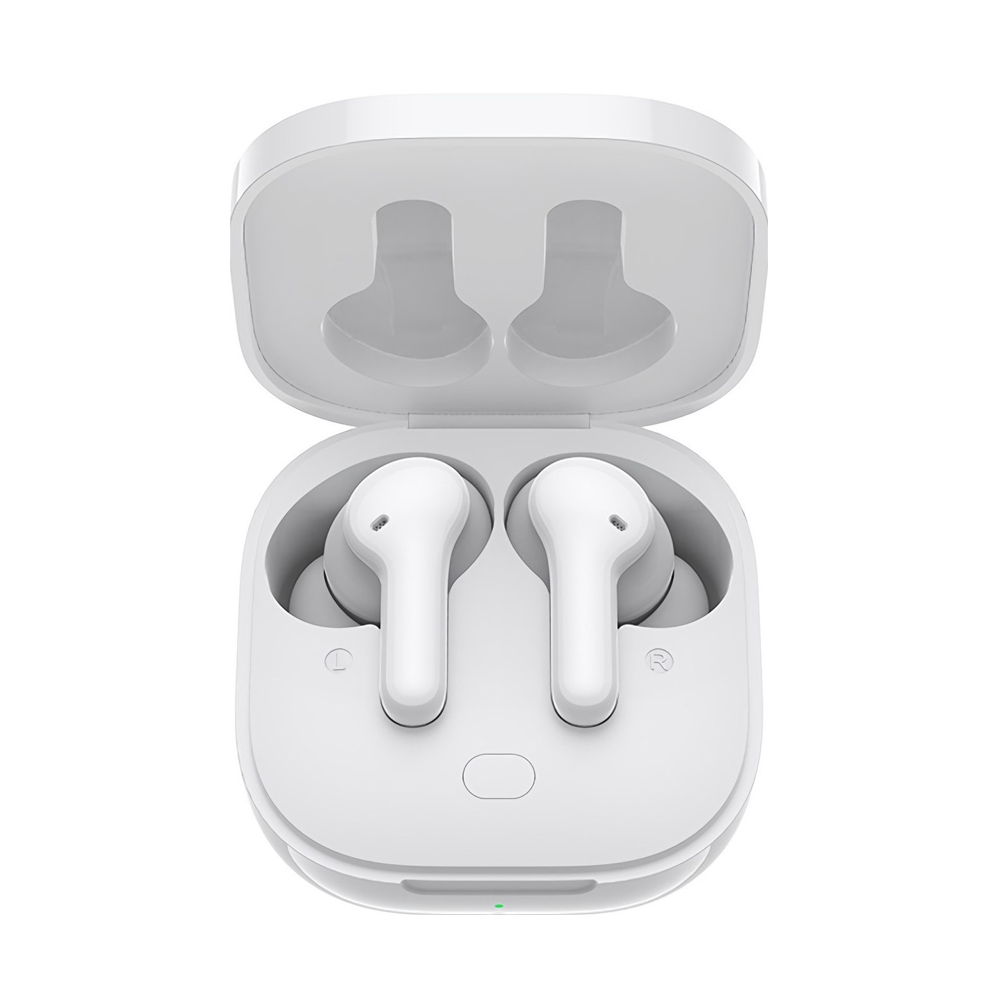 QCY Earbuds - T13 - TWS WHITE Dual Driver 4-mic noise cancel. True Wireless Earbuds - Quick Charge 380mAh