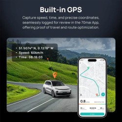 Buy 70mai Dash Cam 4K Omni 360° - X800-2 - Review Full View with Dual Sony STAR... in Cyprus, Nicosia, Limassol, Larnaka, Pafos