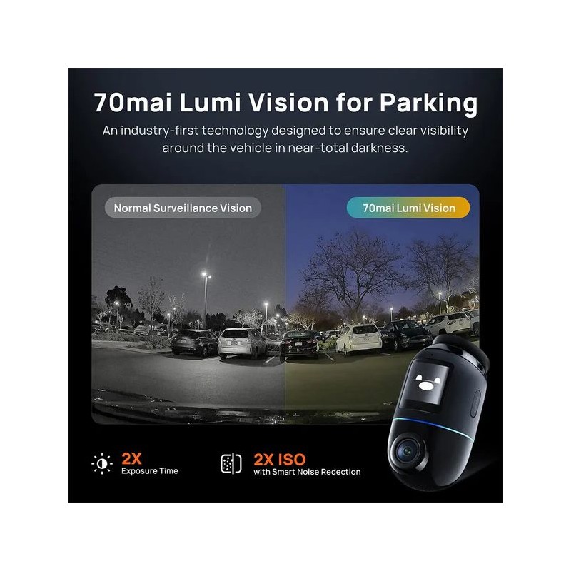 Buy 70mai Dash Cam 4K Omni 360° - X800-2 - Review Full View with Dual Sony STAR... in Cyprus, Nicosia, Limassol, Larnaka, Pafos