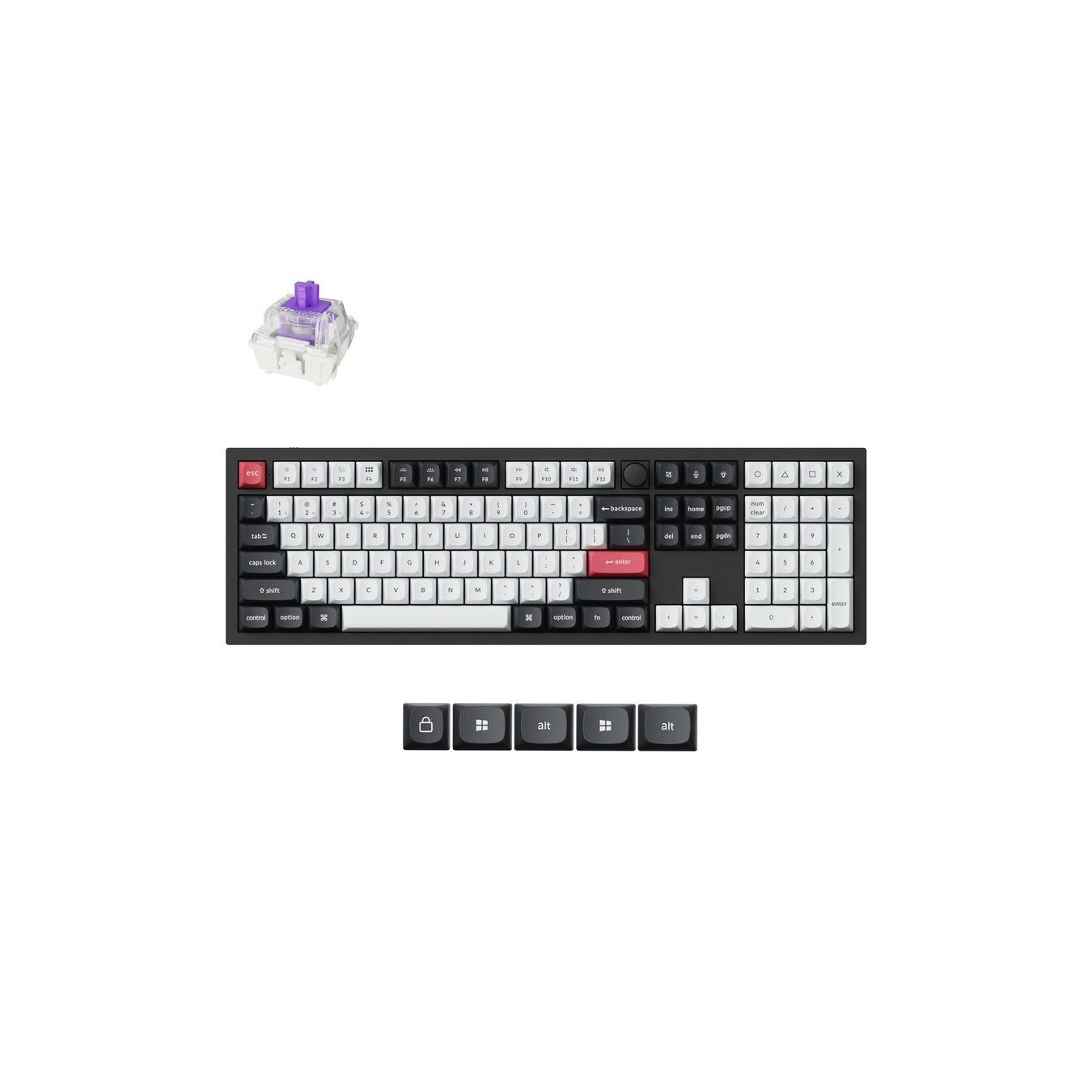 Keychron Q6 HE Q6H-M1 – Wireless Hall Effect Keyboard 100% US | Armenius Store