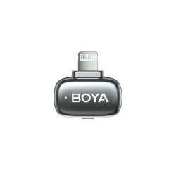 BOYA Wireless Microphone - mini 2 - Lightning & Type-C Space Grey, 2,4GHz 2mic Wireless AI-ANC Mic w. Charging Box
