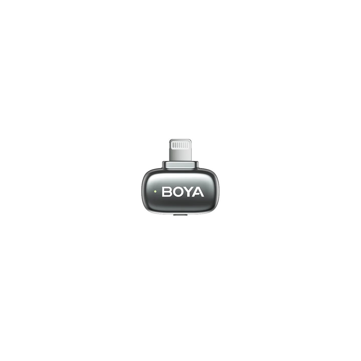 BOYA Wireless Microphone - mini 2 - Lightning & Type-C Space Grey, 2,4GHz 2mic Wireless AI-ANC Mic w. Charging Box
