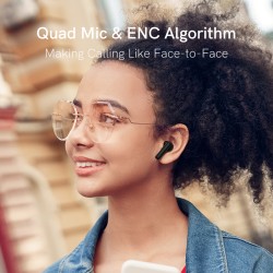 Buy QCY ANC Black - T13 - TWS 10mm Dynamic Driver, 4-mic 28dB ANC, Bluetooth 5.3... in Cyprus, Nicosia, Limassol, Larnaka, Pafos