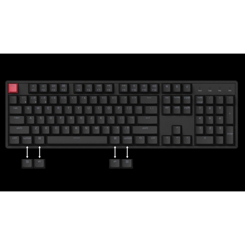 Buy Keychron K10 V2 - K10X-B3 - QMK Wireless Mechanical Keyboard Brown Switch RG... in Cyprus, Nicosia, Limassol, Larnaka, Pafos