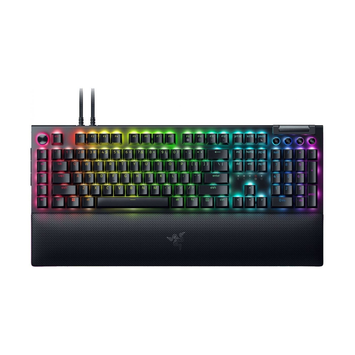 Razer BLACKWIDOW - V4 PRO - Gaming Mechanical RGB Keyboard - Green Clicky Switches - Macros — Buy in Cyprus with Fast Delivery