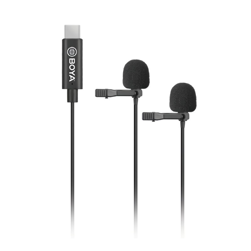 Buy BOYA Dual Mic Lavalier microphone for USB TYPE-C devices - BY-M3D - Dual Mic... in Cyprus, Nicosia, Limassol, Larnaka, Pafos
