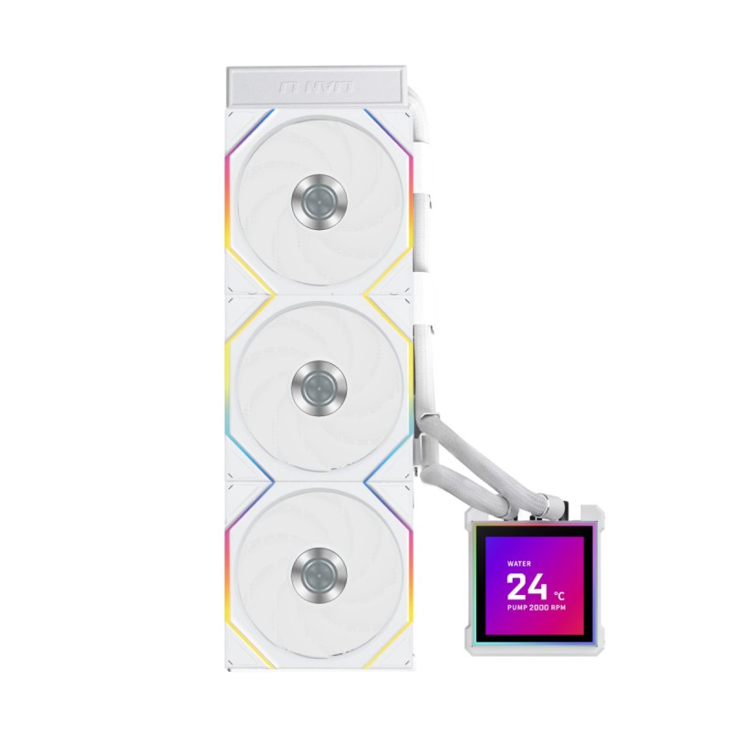 Buy Lian Li Hydroshift II LCD-S - 360TL - White RGB AIO CPU Cooler - 3.4' Screen... in Cyprus, Nicosia, Limassol, Larnaka, Pafos