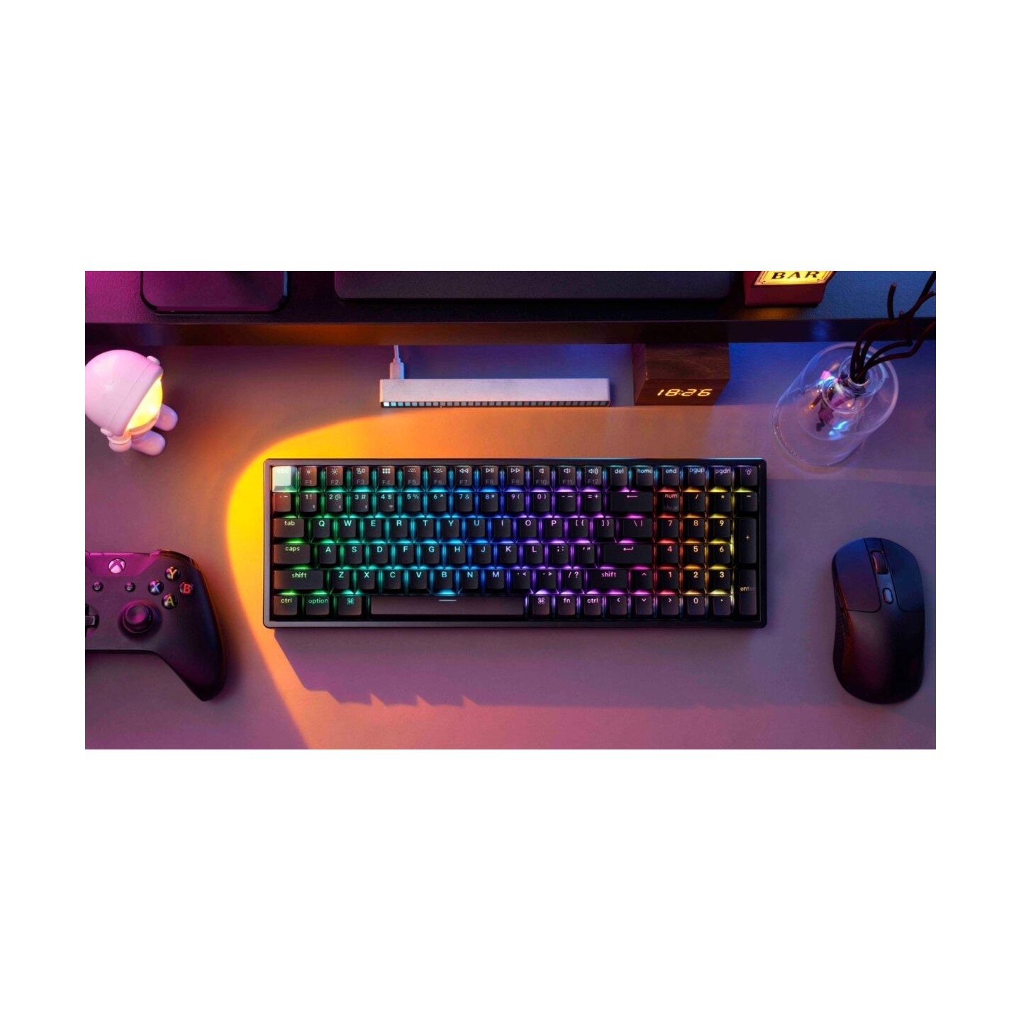 Keychron K4 HE K4H-J1 Shine-Through Wireless Magnetic Hall Effect RGB Keyboard 96% US (Boxed)