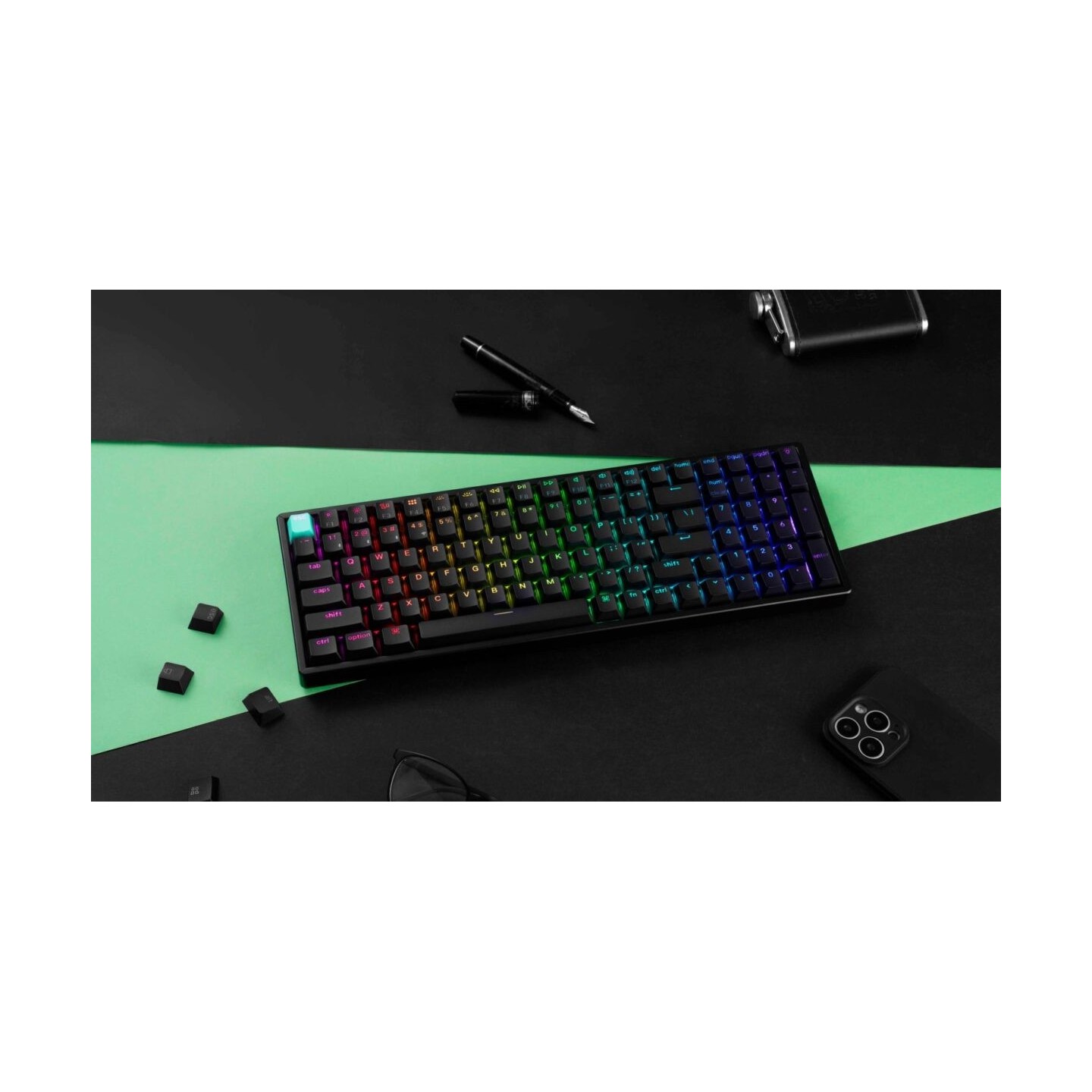 Keychron K4 HE K4H-J1 Shine-Through Wireless Magnetic Hall Effect RGB Keyboard 96% US (Boxed)
