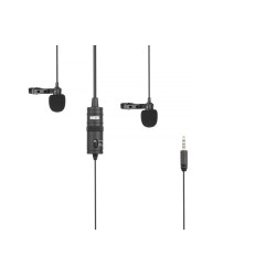 Buy BOYA Dual Lavalier Microphone - BY-M1DM - wired mic in Cyprus, Nicosia, Limassol, Larnaka, Pafos