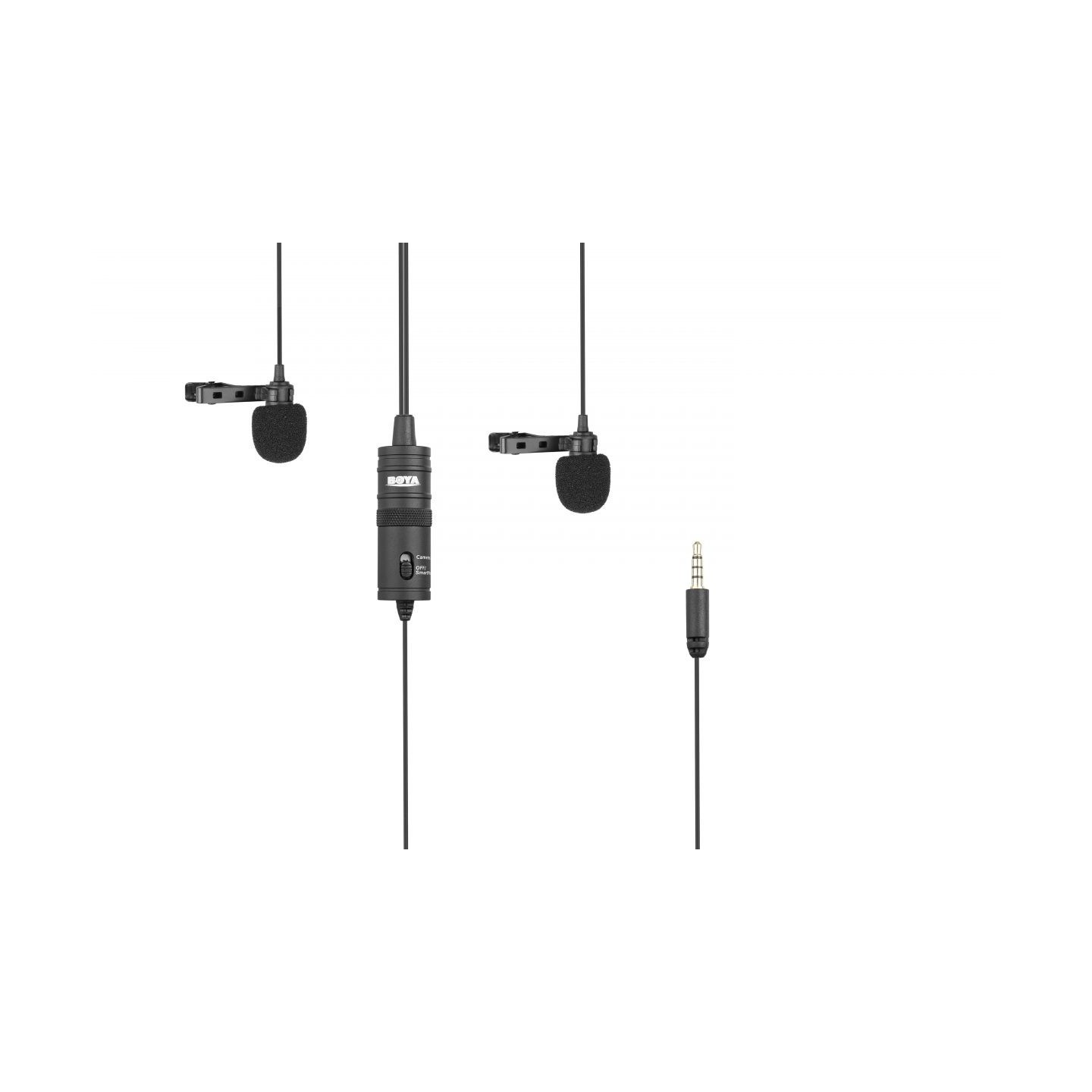 BOYA Dual Lavalier Microphone - BY-M1DM - wired mic — Buy in Cyprus with Fast Delivery