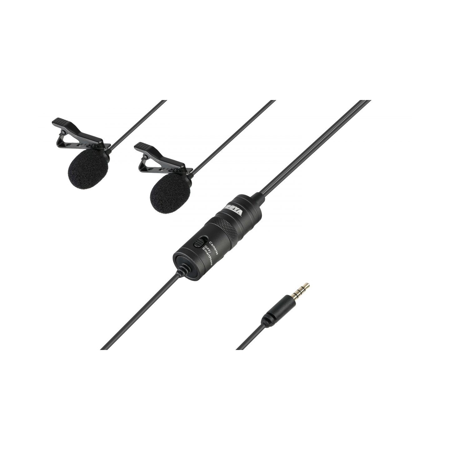 BOYA Dual Lavalier Microphone - BY-M1DM - wired mic — Buy in Cyprus with Fast Delivery
