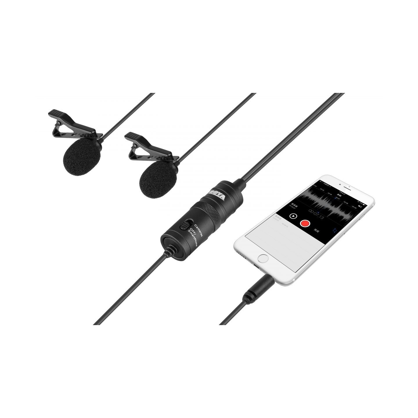 BOYA Dual Lavalier Microphone - BY-M1DM - wired mic — Buy in Cyprus with Fast Delivery