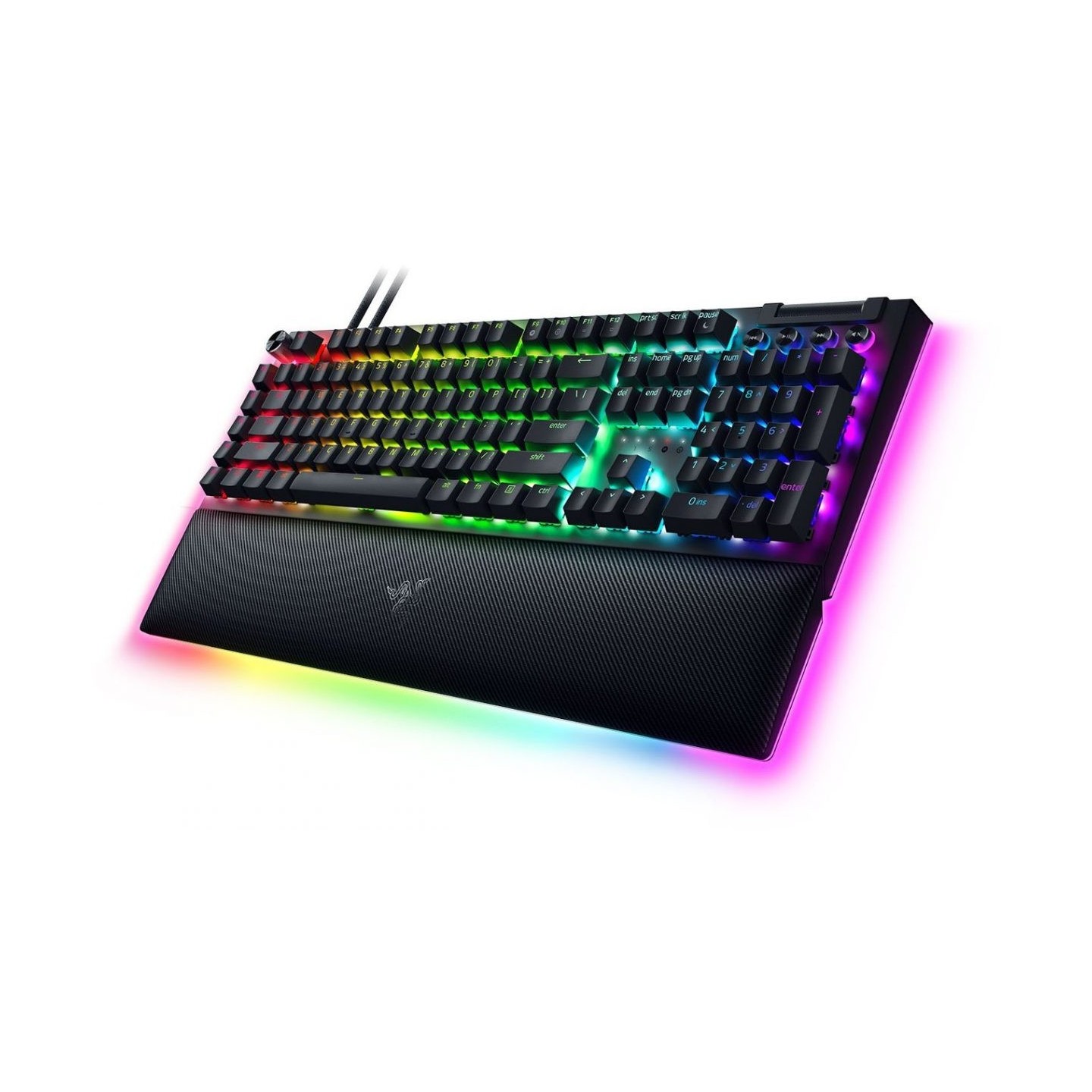 Razer BLACKWIDOW - V4 PRO - Gaming Mechanical RGB Keyboard - Yellow Silent Switches - Macros