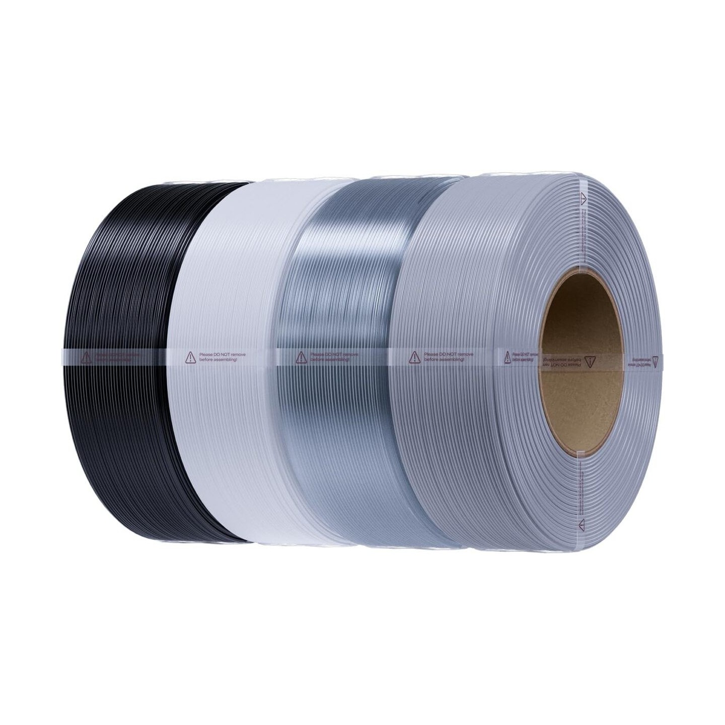 Creality Value Pack 4kg Filament - CR-PETG - No Reel Black & White & Gray & Transparent 3DPrinter Filament refil