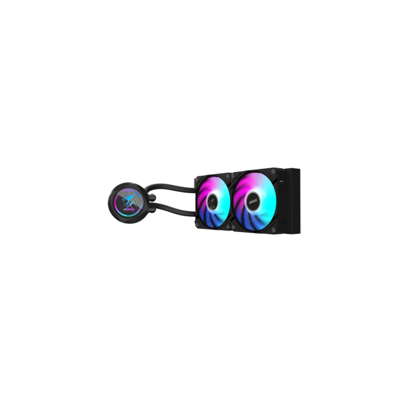 GIGABYTE AORUS WATERFORCE II 240 AIO Liquid CPU Cooler - 240mm, 2x120mm Fans, Black — Buy in Cyprus with Fast Delivery