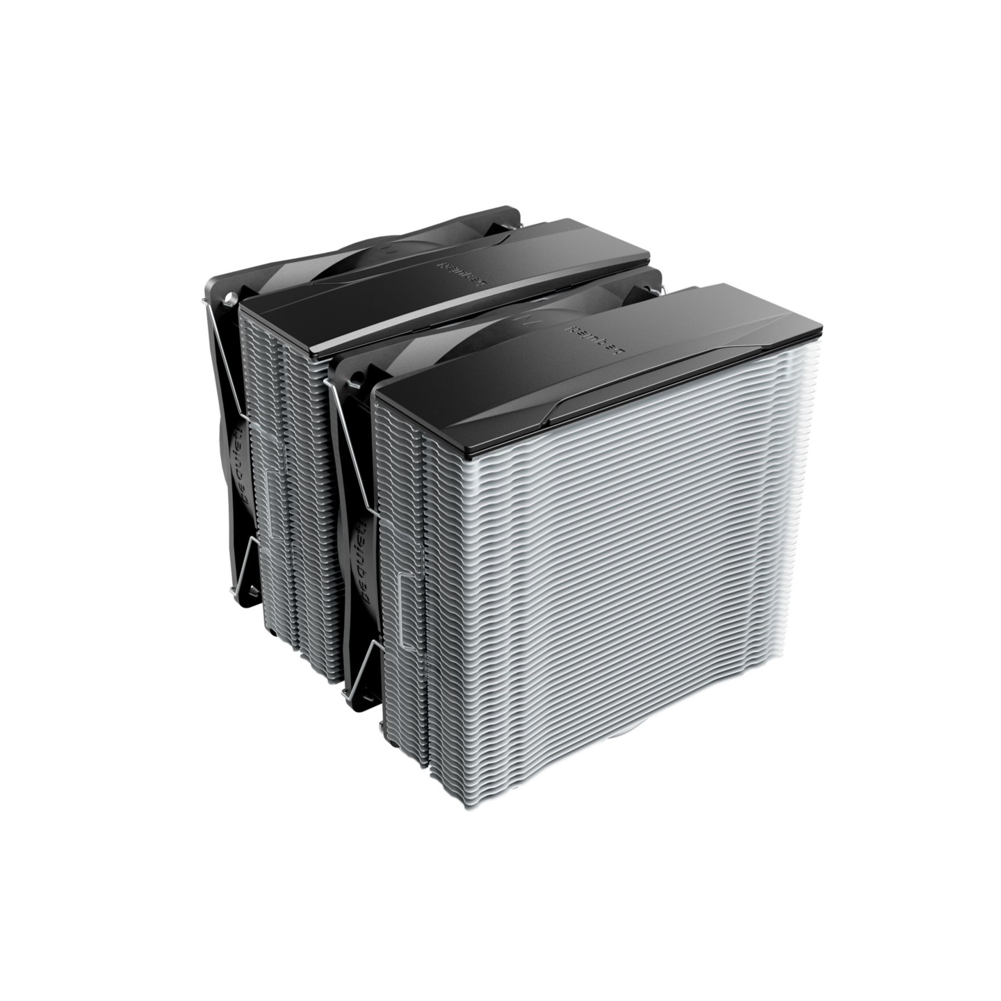 be quiet! Pure Rock Pro 3 BK041 - CPU Air Cooler, Dual 120mm Pure Wings 3 PWM Fans, Silver Aluminium, 250W TDP (Boxed)