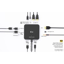I-TEC USB-C - DS - 2 x HDMI 1x DP 1x GLAN 1x USB-C 3.2 3x USB-A 3.2 2x USB 2.0 1x 3.5mm Audio