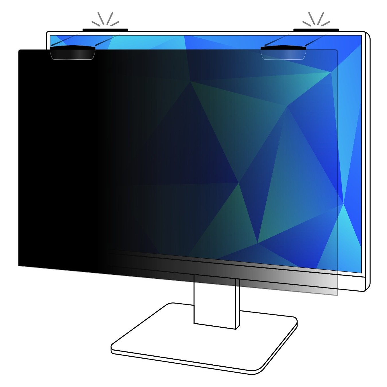 3M Privacy Filter - PF245W9EM - for 24.5in Full-View Monitor — Buy in Cyprus with Fast Delivery