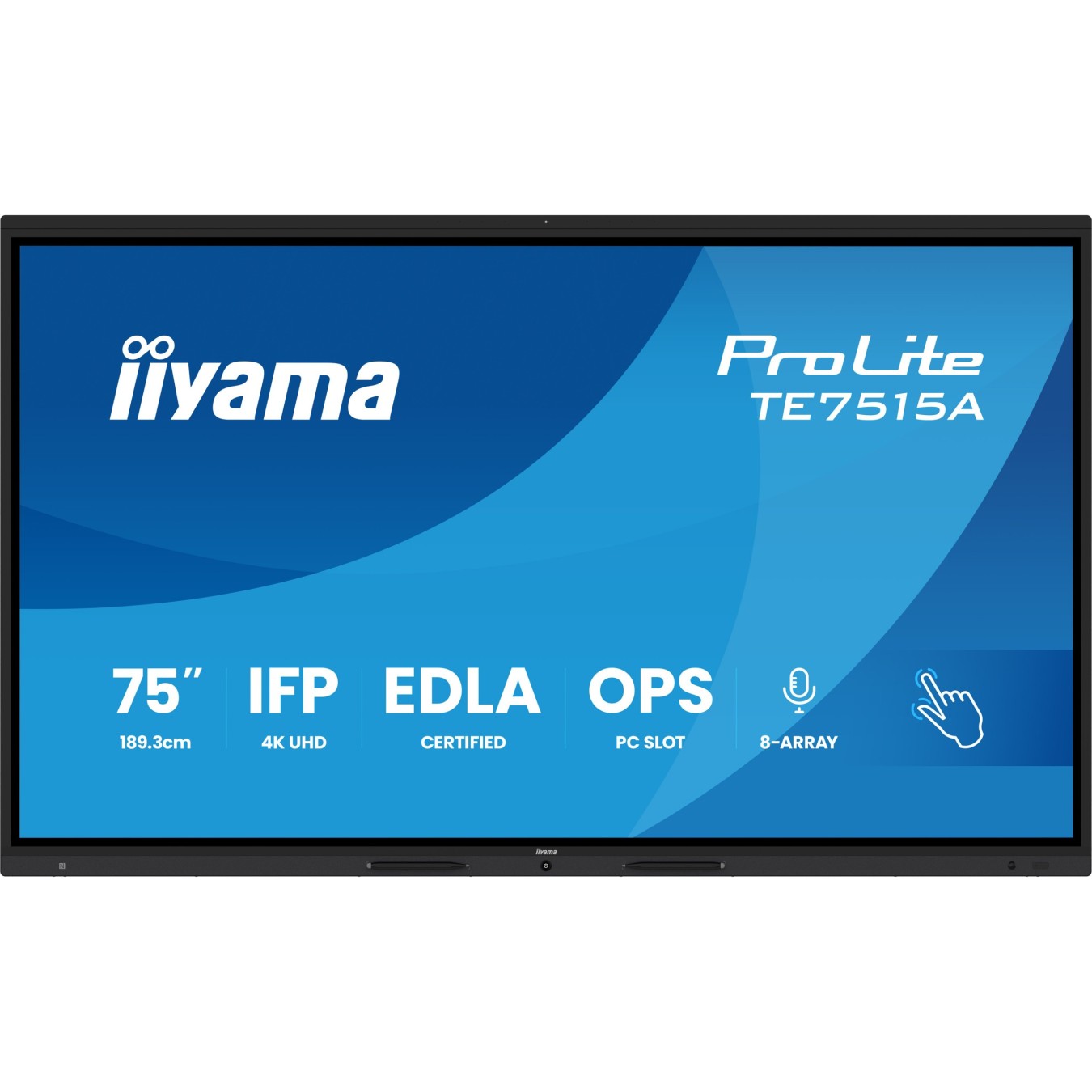 IIYAMA DS - TE7515A - 189.3cm IPS TOUCH 75'' 3840x2160 2xHDMI DP 5xUSB USB-C — Buy in Cyprus with Fast Delivery