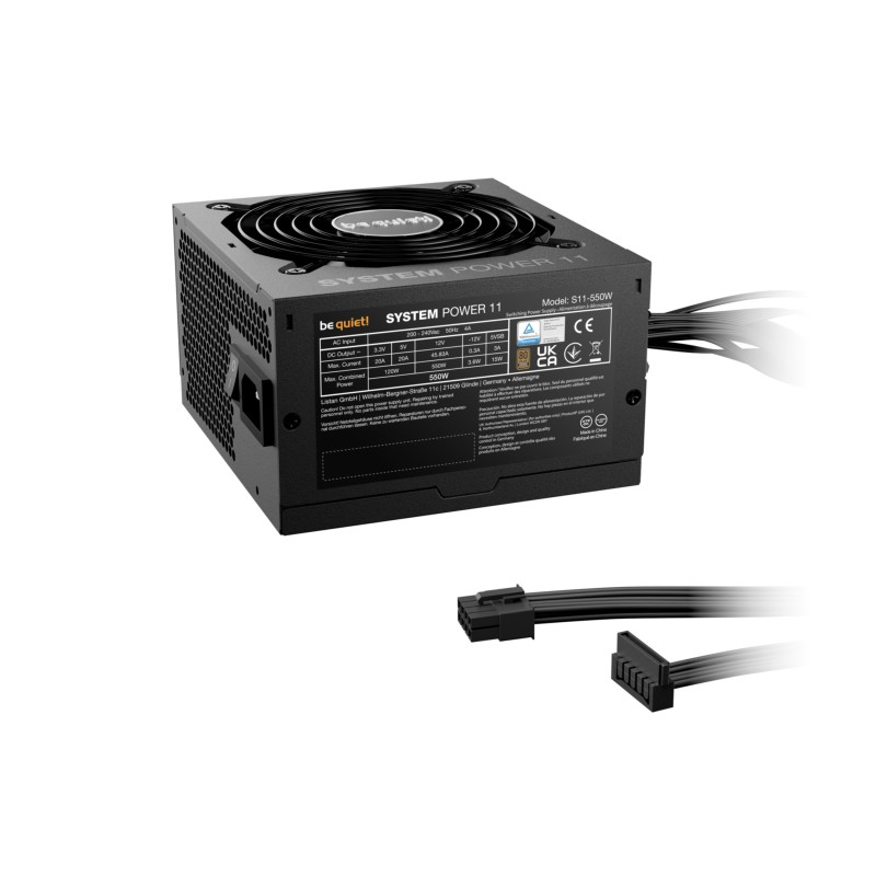 Buy Be Quiet! System Power 11 - BP010EU - 550W 80 PLUS Bronze, Non-Modular, ATX 3.1 in Cyprus, Nicosia, Limassol, Larnaka, Pafos