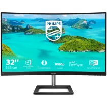 Philips E-line Monitor - 322E1C - 81.3cm 32'' (1920x1080) Curved 16:9 4ms HDMI VGA DisplayPort VESA Full HD Black Silver