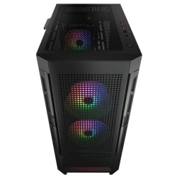 Cougar Airface RGB Black Mid Tower PC Case - 330mm GPU Support - 3x ARGB Fans Included (Boxed)