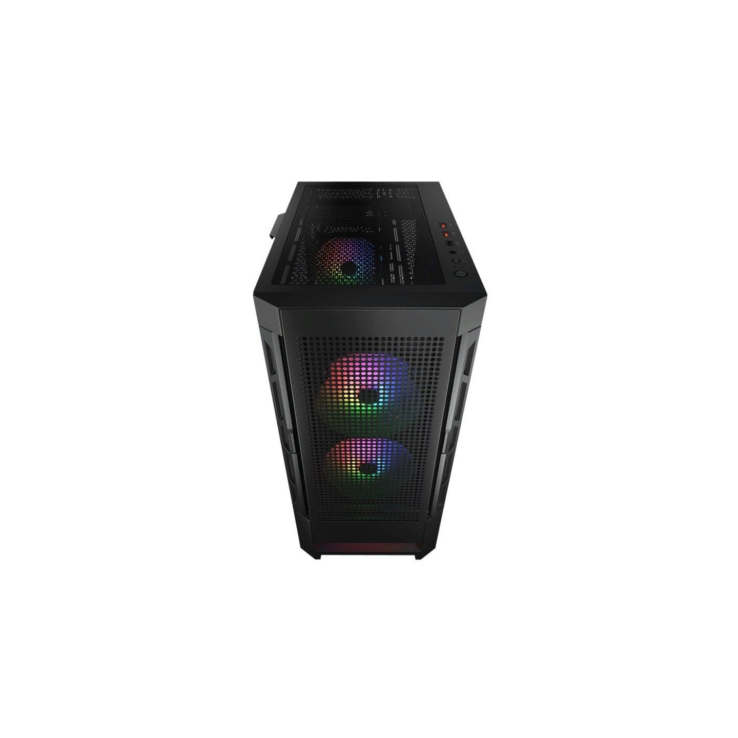 Cougar Airface RGB Black Mid Tower PC Case - 330mm GPU Support - 3x ARGB Fans Included (Boxed)