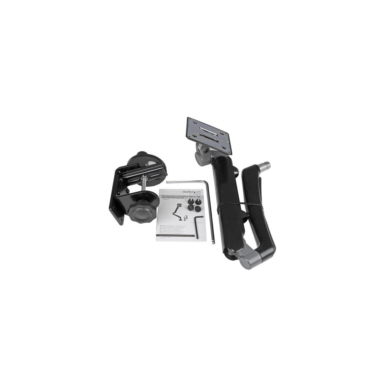 StarTech.com ARMSLIM Monitorhalterung (mit Tischhalterung. Monitorarm mit Kabelmanagement. für bis zu 34 Zoll Bildsch...