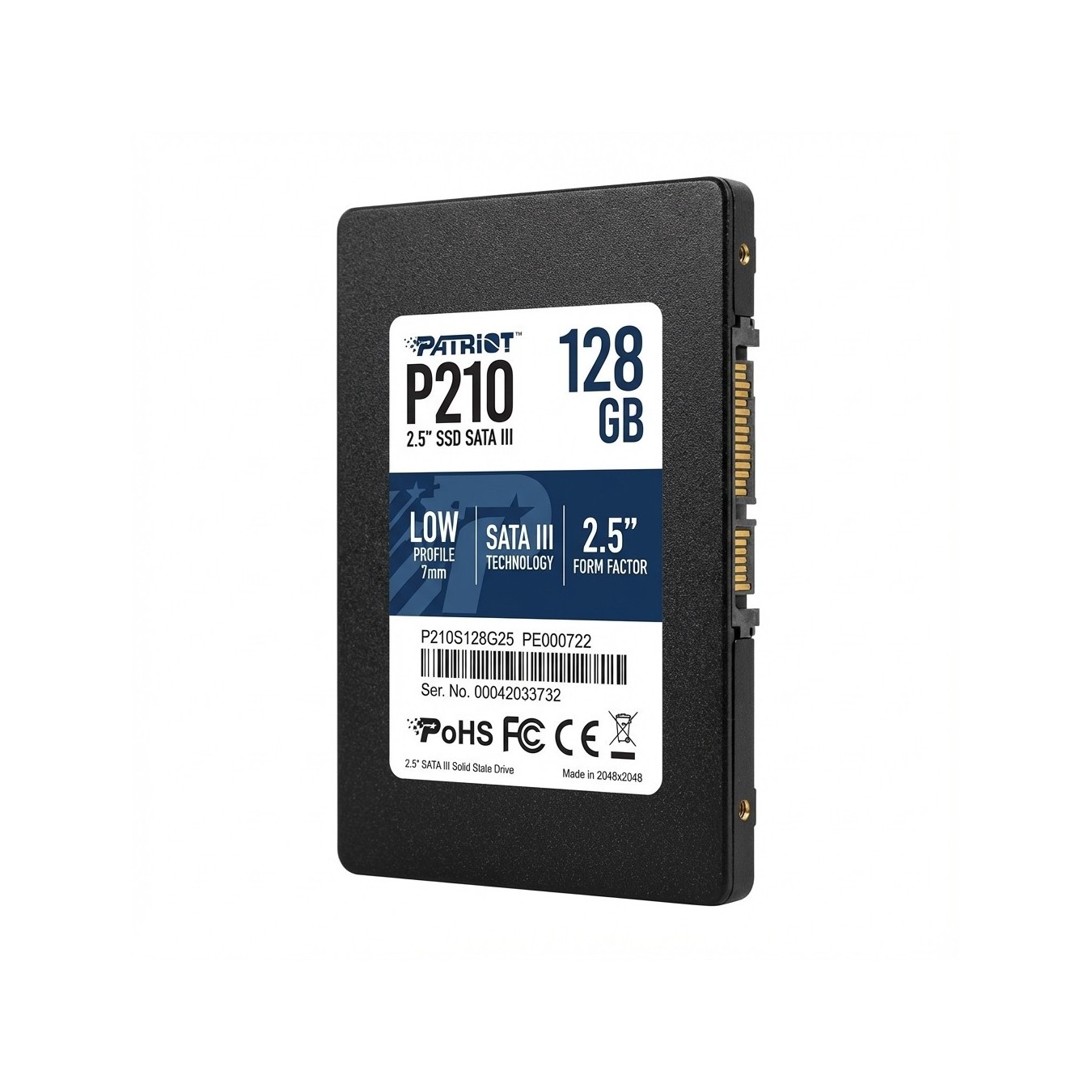 Patriot Memory - P210 - 128 GB, Black, SATA III 6 Gb/s, 2.5" — Buy in Cyprus with Fast Delivery