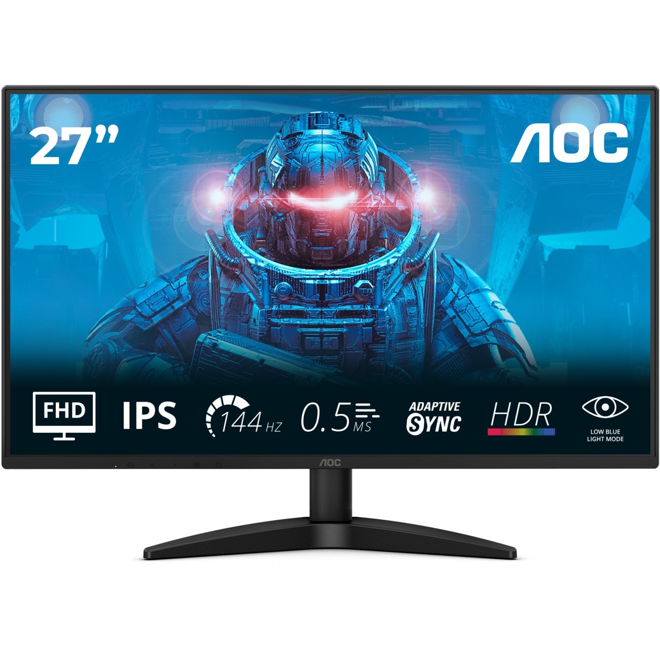 AOC Monitor - 27B36X - 68.6 cm (27"), 16:9, HDMI+DP, Black — Buy in Cyprus with Fast Delivery