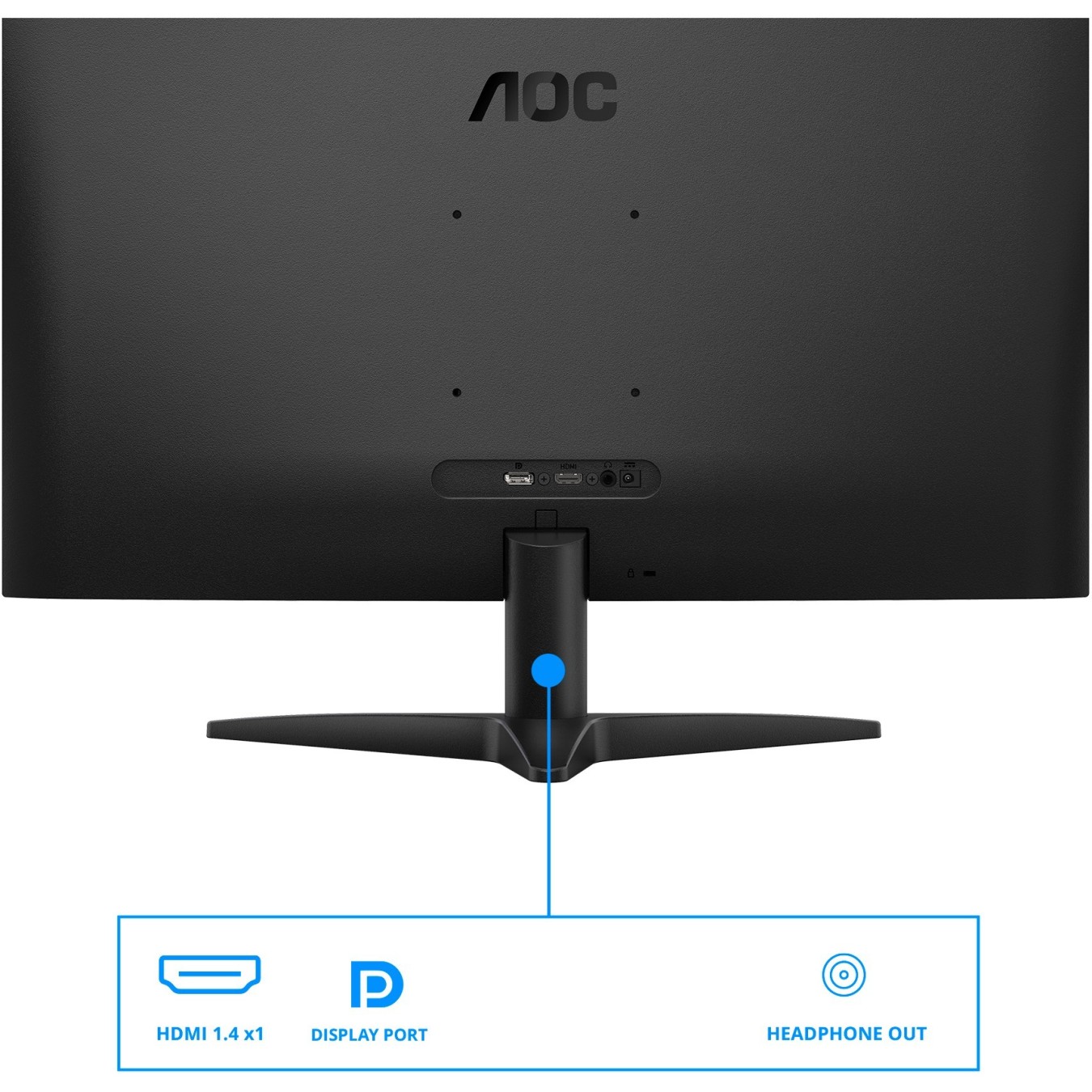 AOC Monitor - 27B36X - 68.6 cm (27"), 16:9, HDMI+DP, Black — Buy in Cyprus with Fast Delivery