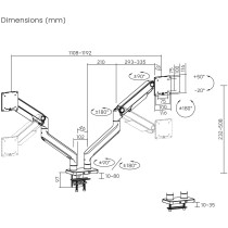 DIGITUS Dual Monitor Arm - 2x 45" - 2x 20 kg — Buy in Cyprus with Fast Delivery