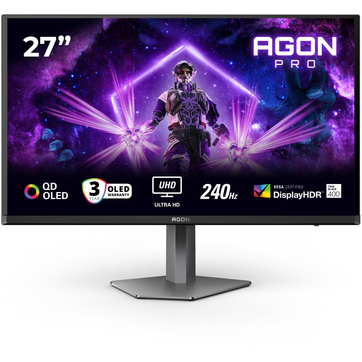 AOC AG276UZD 27" 4K QD-OLED 240Hz Gaming Monitor (Boxed) — Buy in Cyprus with Fast Delivery