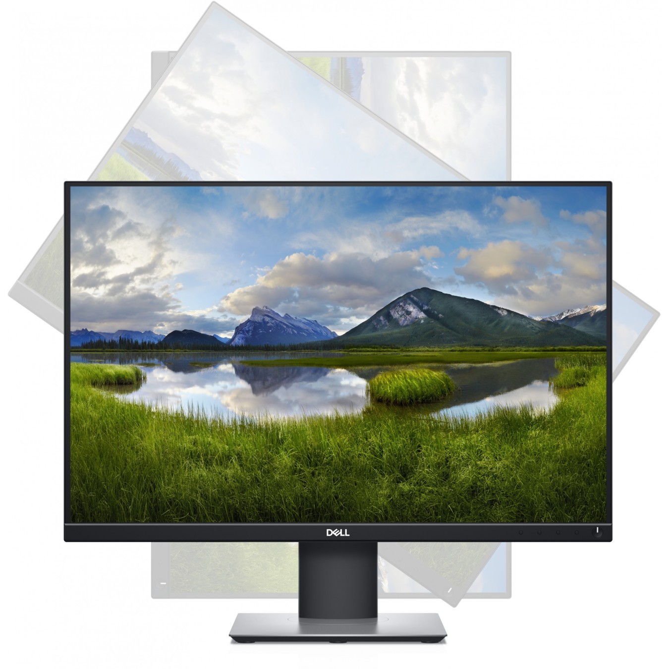 TFT 61cm 24'' (1920x1200) Dell - P2421 - 16:10 5ms Pivot DisplayPort DVI HDMI VGA USB-C WUXGA Black
