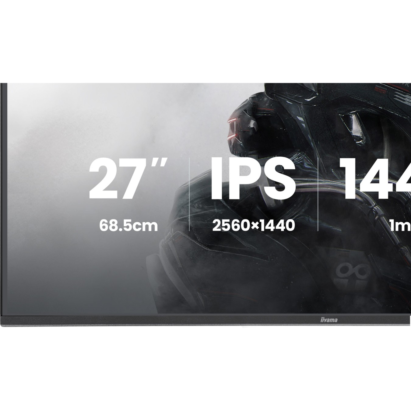 iiyama - GB2741QSU-B1 - 68.6 cm 27? (2560×1440) 16:9 QHD IPS 1 ms 144 Hz HDMI DisplayPort VESA 100×100 Black