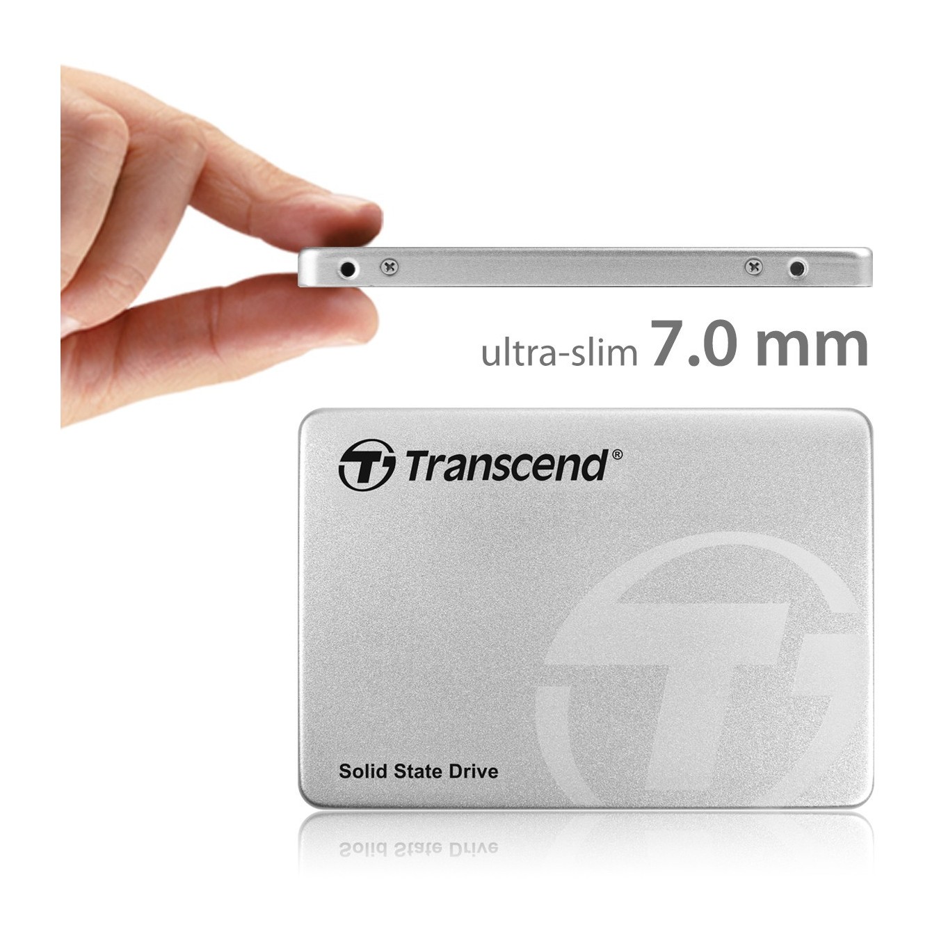 TRANSCEND SSD - SSD370S - 256GB SSD 6.4 cm 2.5 Inch SATA 6Gb/s MLC Aluminum Enclosure — Buy in Cyprus with Fast Delivery