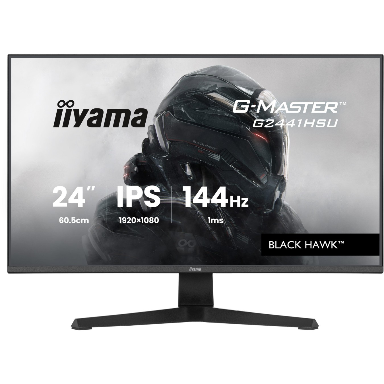 iiyama G-Master - G2441HSU-B1 - 60.5 cm 23.8? (1920×1080) 16:9 FHD IPS 1 ms (MPRT) 144 Hz HDMI DP VESA Black