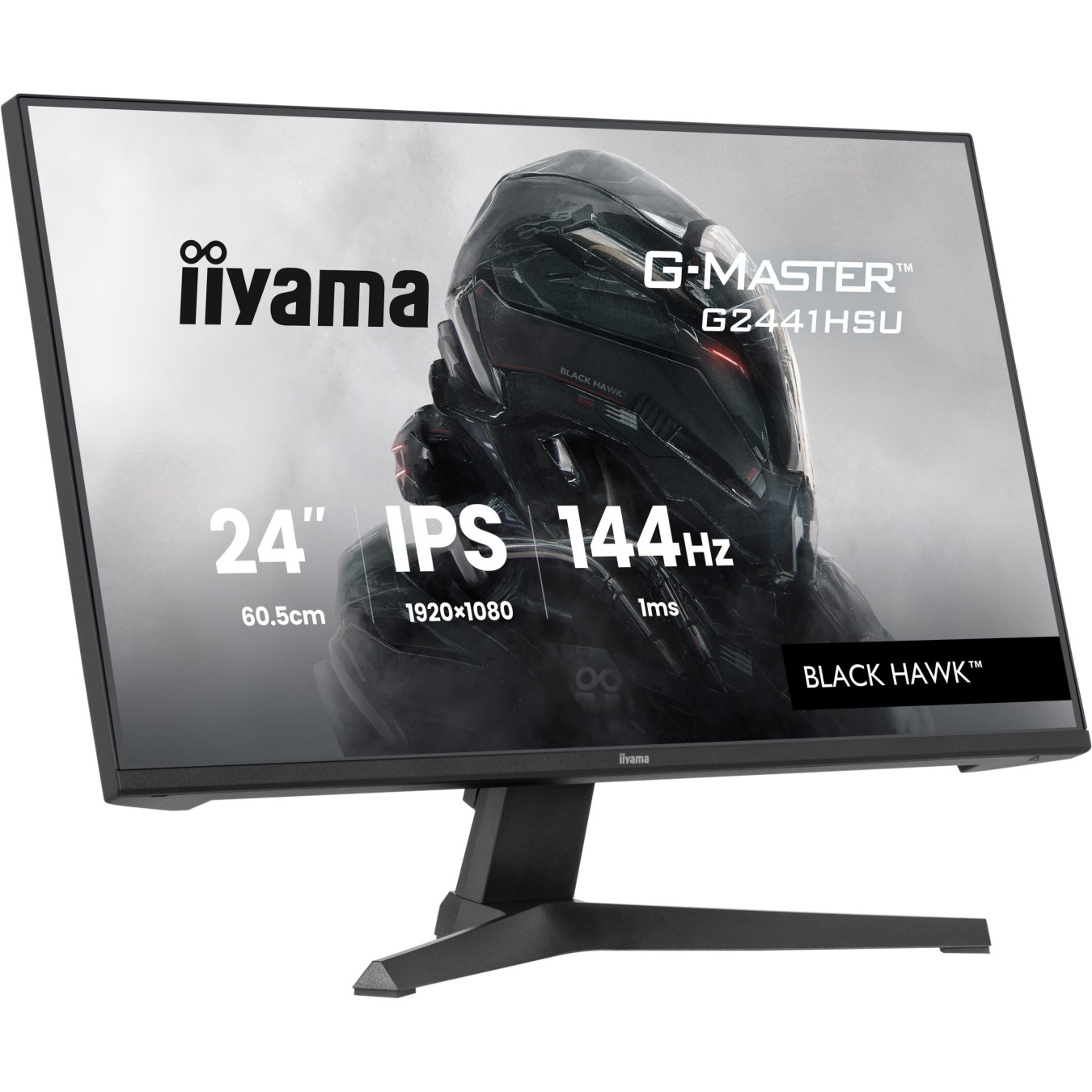 iiyama G-Master - G2441HSU-B1 - 60.5 cm 23.8? (1920×1080) 16:9 FHD IPS 1 ms (MPRT) 144 Hz HDMI DP VESA Black