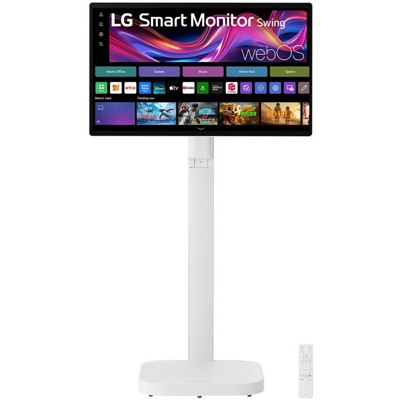 LG Monitor - 32U889SA-W - 80 cm (31.5"), 3840x2160, IPS, 5 ms, 60 Hz, USB-C (65W) x3, HDMI x2, Touchscreen, Rolling stand, White
