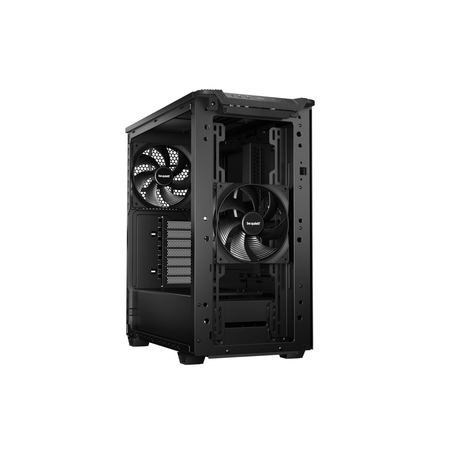 be quiet! Pure Base 501 - Mid Tower PC Case, Black, ATX/mATX/Mini-ITX, USB-C, 2x140mm Fans (Boxed)