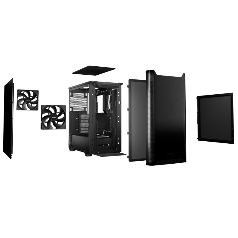 Buy be quiet! Pure Base 501 - Mid Tower PC Case, Black, ATX/mATX/Mini-ITX, USB-C... in Cyprus, Nicosia, Limassol, Larnaka, Pafos