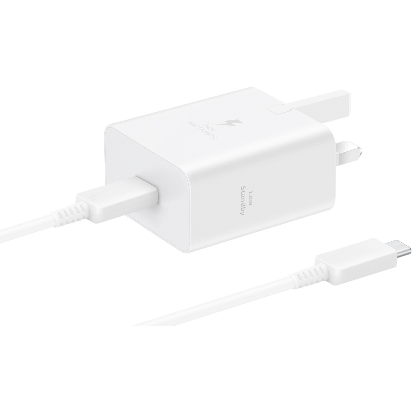 Samsung Fast Charger - EP-T4511 - 45W Power with 5A Cable White — Buy in Cyprus with Fast Delivery