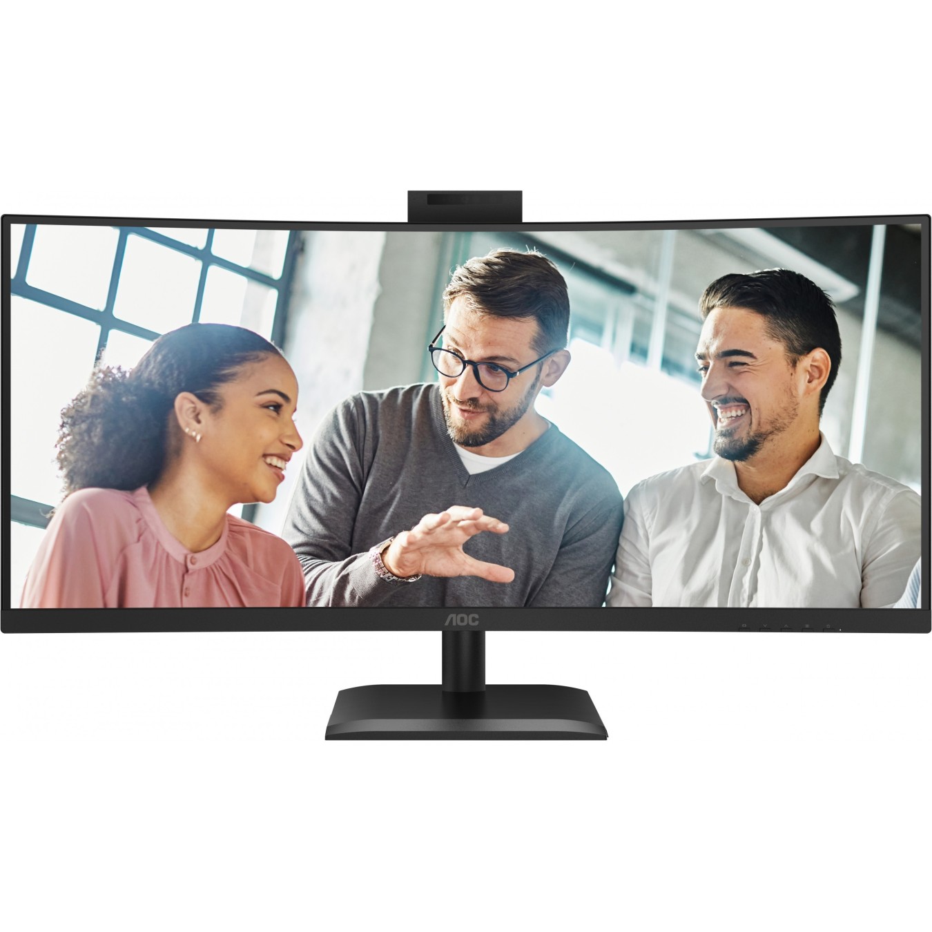 AOC Monitor - CU34E4CV - 34-inch WQHD Curved — Buy in Cyprus with Fast Delivery
