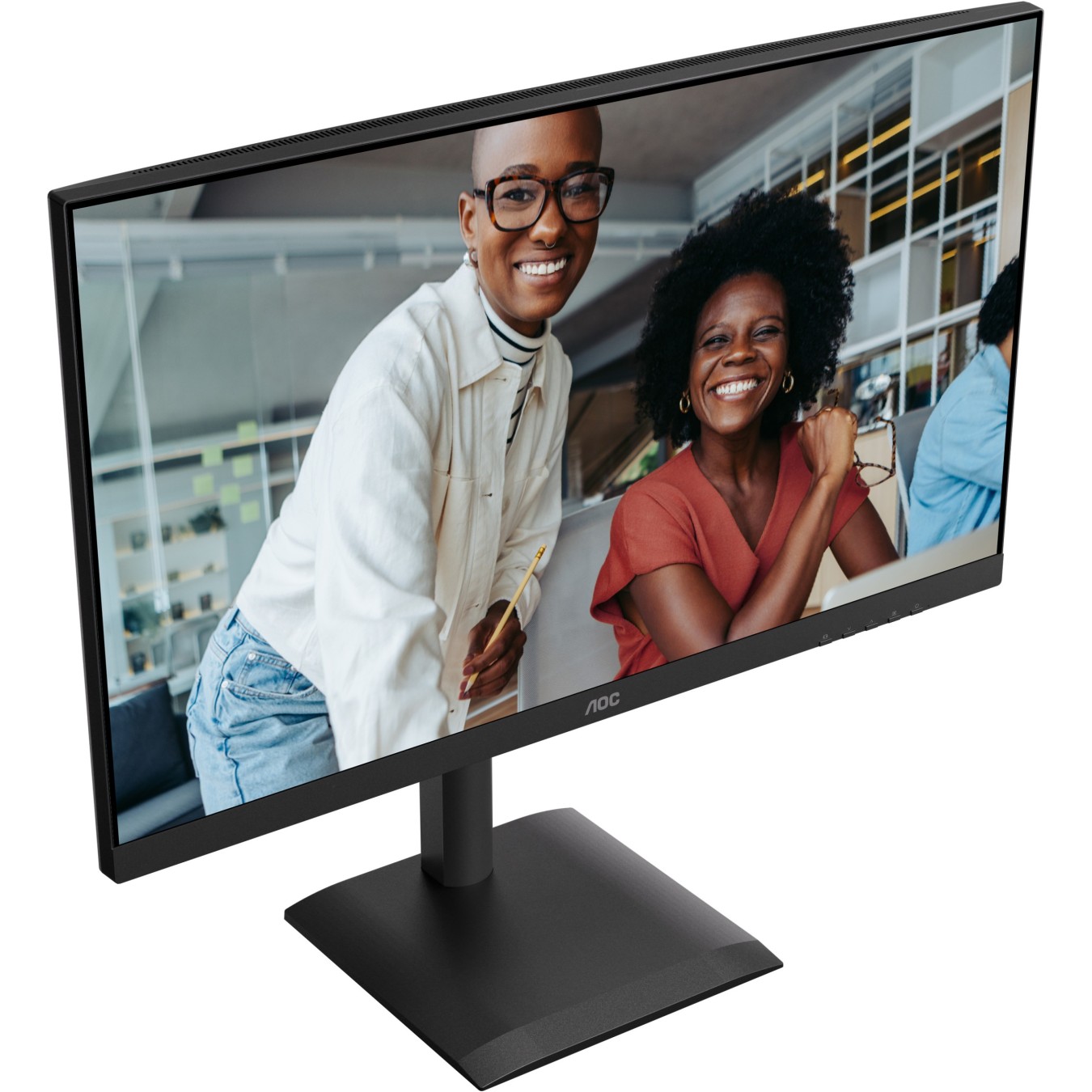 AOC Monitor - U27E4CV - 27 inch Ultra HD. Speakers. (3840x2160, 60 Hz, 2x HDMI 2.0, DisplayPort 1.4, USB-C (90W PD), RJ45)