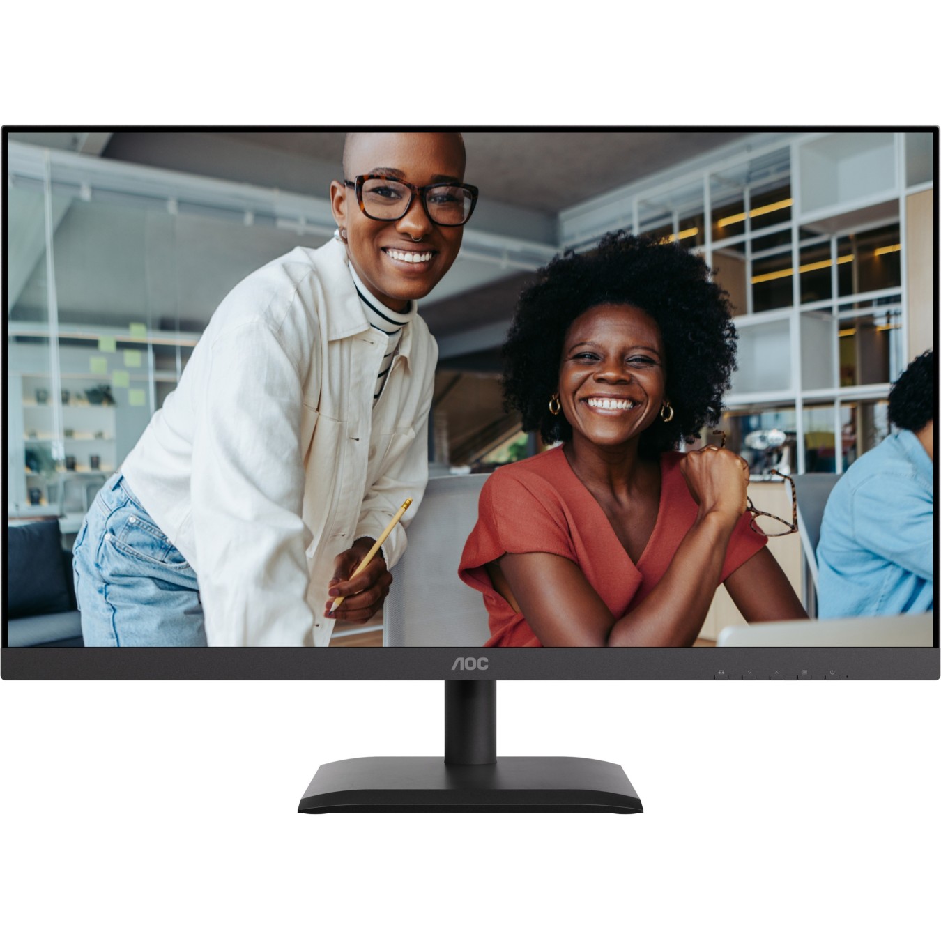 AOC Monitor - U27E4CV - 27 inch Ultra HD. Speakers. (3840x2160, 60 Hz, 2x HDMI 2.0, DisplayPort 1.4, USB-C (90W PD), RJ45)
