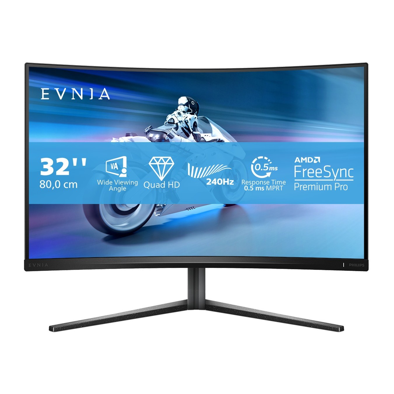 Philips 80.0cm (31.5') - 32M2C5500W - 16:09 2xHDMI+DP+USB Cu.Li. — Buy in Cyprus with Fast Delivery